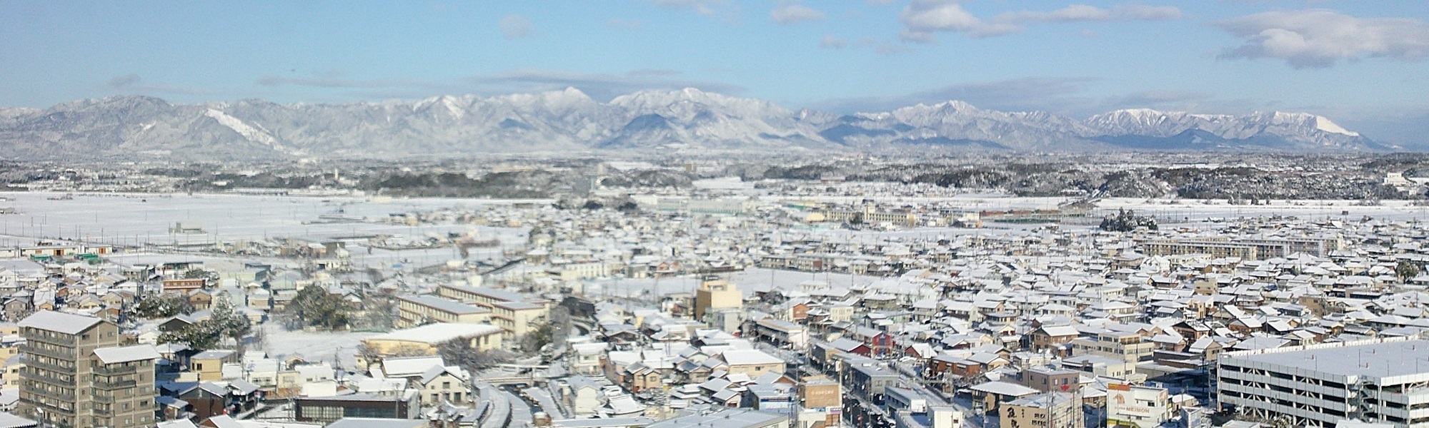 写真：展望台からの雪景色