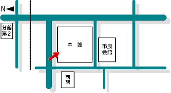 イラスト：庁舎配置図