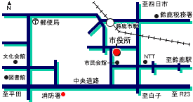 地図：中央管理防災センター