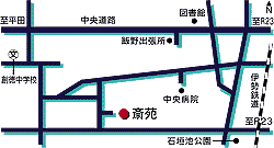 地図：鈴鹿市斎苑案内図