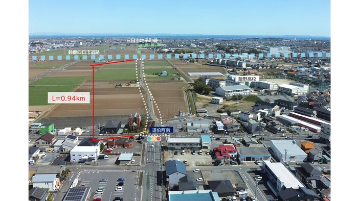 写真：都市計画道路　平野三日市線