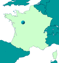 イラスト：ル・マン市（フランス）の地図