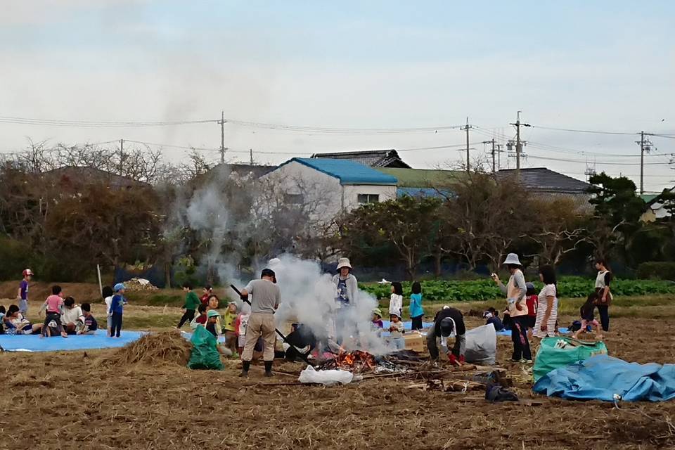 写真：野焼きの様子