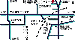 地図：鈴鹿地域職業訓練センターの周辺図