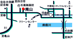 地図：南山（養護老人ホーム）の周辺図