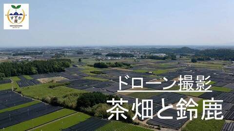 画面：鈴鹿市公式ユーチューブの動画を公開しました！　ドローン撮影／茶畑と鈴鹿の写真3