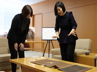 伊勢型紙展表敬訪問