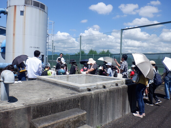 庄野送水場見学写真