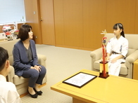 第5回全日本空手道選手権大会優勝に伴う表敬訪問