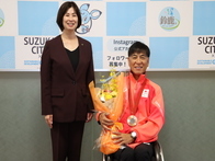 「パリ2024パラリンピック競技大会」銅メダル獲得に伴う表敬訪問