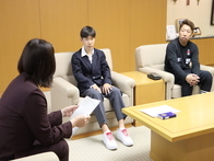 第4回全日本UJフレッシュボクシング大会優勝に伴う表敬訪問