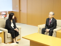 県民功労者表彰受章に伴う表敬訪問