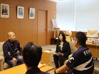 出会いふれあいフェア2025「バイクであいたいパレード」PRバイク隊表敬訪問