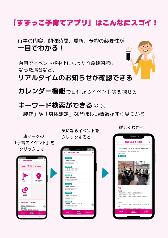 すずっこ子育てアプリはこんなにすごい