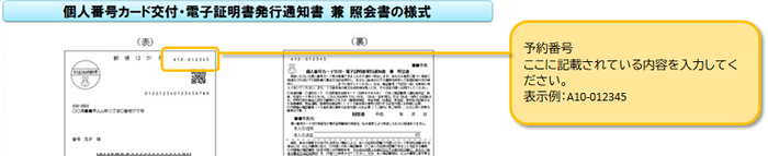 マイナンバーカード交付通知書