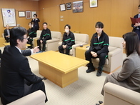 ヨシザワソフトテニス実業団東海実業団リーグ1部昇格に伴う表敬訪問