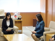 鈴鹿市特別職報酬等審議会からの答申書手交式