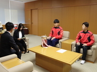 鈴鹿工業高等専門学校「第56回全国高等学校専門学校ラグビーフットボール大会」出場に伴う表敬訪問