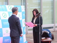 電気自動車及び充電器の寄贈贈呈式