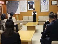 第47回全日本リコーダーコンテスト出場に伴う表敬訪問