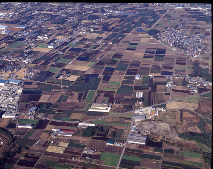 写真：伊勢国府跡（北方官衙）航空写真