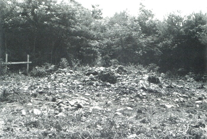 写真：大欠積石遺跡　調査前風景