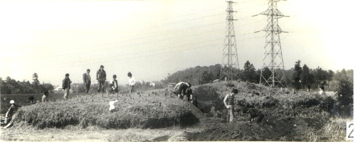 写真：北野古墳　調査前風景